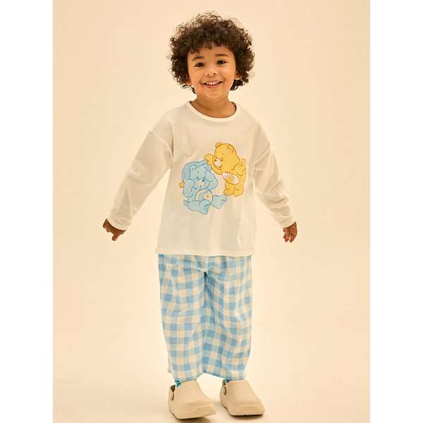 까꿍 베드타임베어 체크 실내상하복