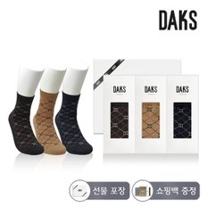 양말 신사 면스판중목 로고다이아 3족세트 DK24811