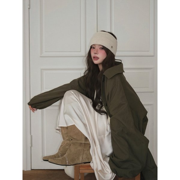 Relaxed Satin Maxi Skirt_CTS624(White)