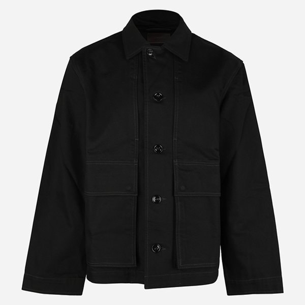 [시흥점] 6S OW1223 LD1055 BK999 코튼 박시 데님 자켓 블랙
