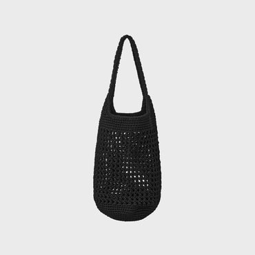 EENK Crochet Shoulder Bag - Black