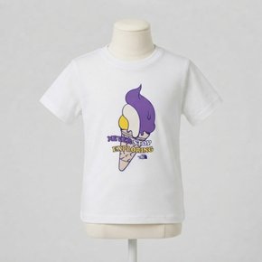 노스페이스 키즈 키즈 아이스크림 반팔 티 WHITE NT7US19T