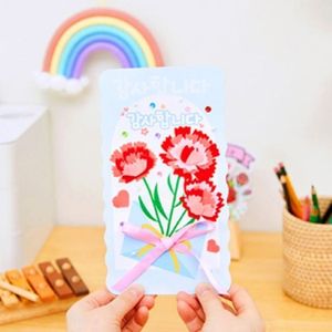 오너클랜 민화샵 입체 꽃다발 카드 만들기 카네이션