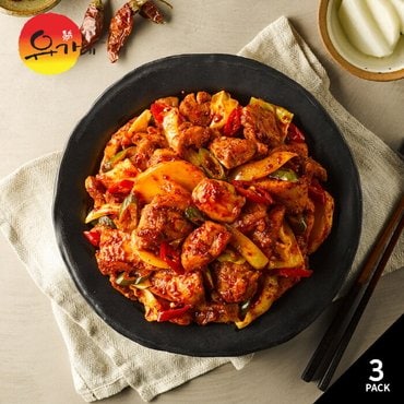 유가네 닭갈비 600g 3팩