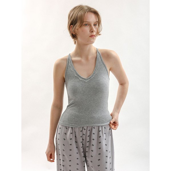 MJ_Racerback lace tank top_3color