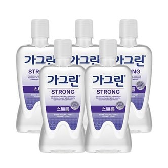 가그린 동아제약 가그린 스트롱 750ml x 5개 /구강청결제 가글