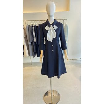 JJ지고트 [여주점] [JJ 지고트] 여성 타이 버튼 장식 플레어 원피스 GS4M0OP901