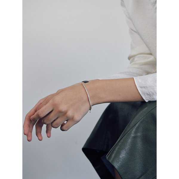 [925 silver] Huit.silver.94 / ronde dew bracelet (gold)