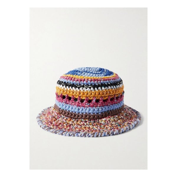 울트라바이올햇 코튼 라피아 블렌드 크로셰 버킷 햇 1647597338310860