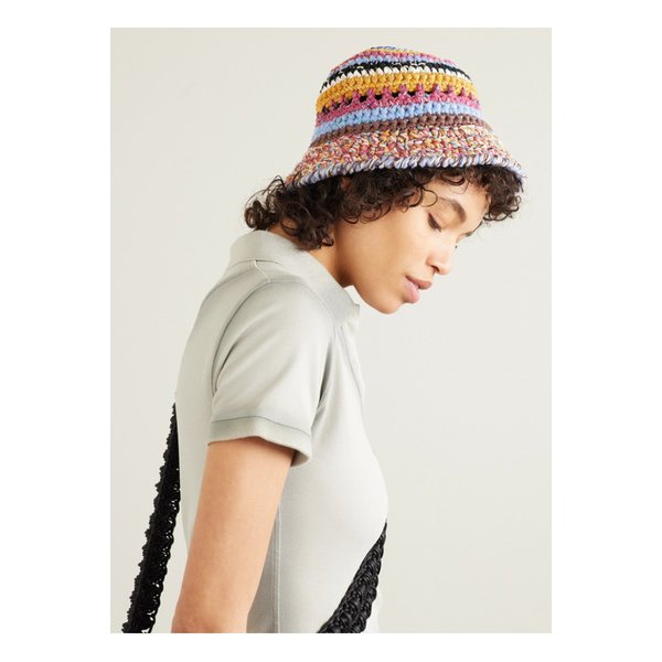 울트라바이올햇 코튼 라피아 블렌드 크로셰 버킷 햇 1647597338310860