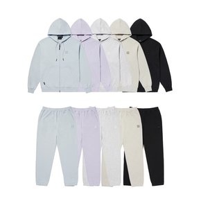 ESSENTIAL APPLIQUE FULL ZIP-UP HOODIE & JOGGER SET