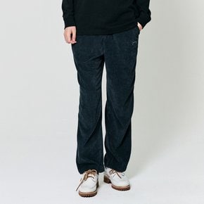 HEAVY WEIGHT CORDUROY STRAIGHT PANTS-CHARCOAL