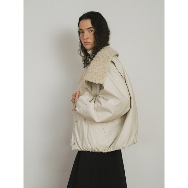 TVW REVERSIBLE FUR BOMBER JACKET_2COLORS