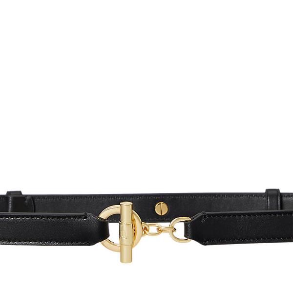 레더 토글 스키니 벨트(WALRBLT0F320320001)