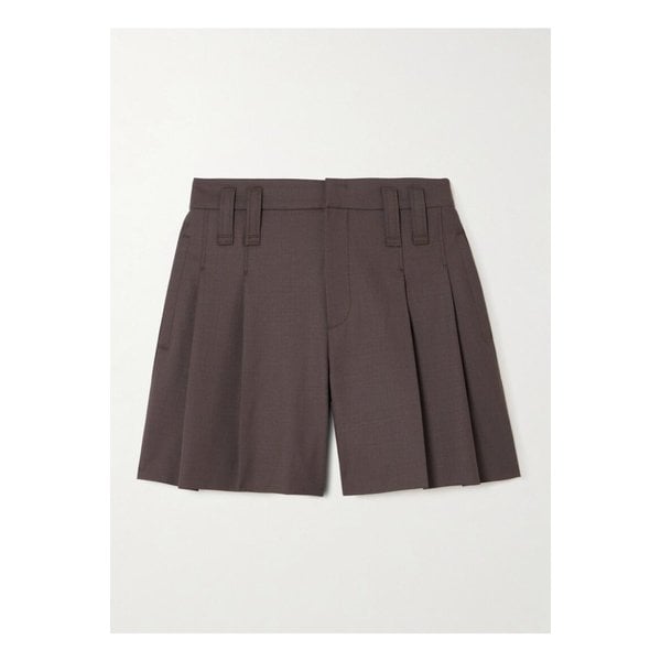 브루넬로쿠치넬리 플리츠 울 혼방 쇼츠 브라운 46376663162854363