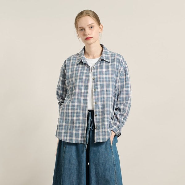 [여주점] 올앤선드리 컬러 체크 블라우스 A5F8B425