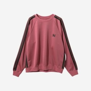 트랙 크루넥 폴리 스무스 스모크 핑크 Needles Track Crewneck Poly Smooth Smoke Pink