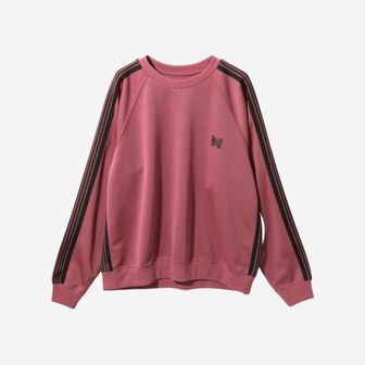 니들스 트랙 크루넥 폴리 스무스 스모크 핑크 Needles Track Crewneck Poly Smooth Smoke Pink