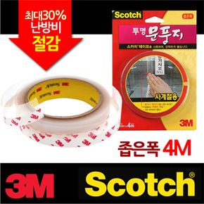 3M 사계절 투명 문풍지 좁은폭 4M 냉난방 겸용