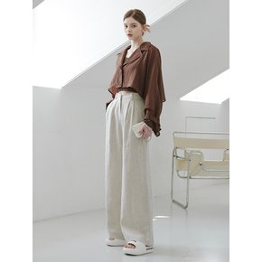 Linen Tuck Pants_3color