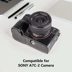 kinokoo a7c2 kinokoo SONY PU 케이스, ILCE-7CM2α7CⅡ 전용 카메라 케이스 바디 케이스 교환