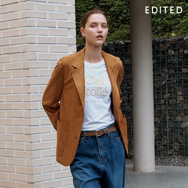 에디티드 Faux 스웨이드 자켓 (25FW)