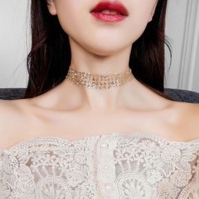 글리터 스팽글 초커 목걸이 SL 1004055_P407278895