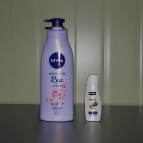 NIVEA 로즈향 바디로션 400ml+증정용