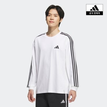 아디다스 [아디다스코리아공식] 에센셜+ 루즈 핏 3S 긴팔 티 [JW6937]