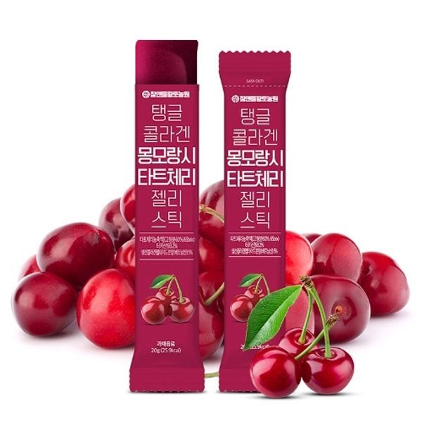 (3+1)탱글 콜라겐 타트체리 젤리스틱 20g X 15포 1박스