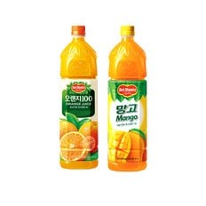 델몬트 오렌지 1.5L 6입+망고 1.5L 6입