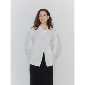 Spring Cotton Blouson - White