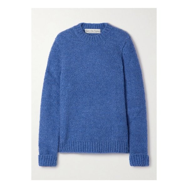 갓스 트루 캐시미어 클라우드 캐시미어 부클레 스웨터 블루 46376663162919052