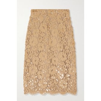 마이클코어스 Paillette-embellished Cotton-blend Corded Lace Skirt 베이지 34344356236785854