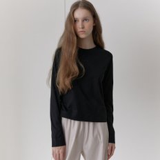 [10% 할인가  판매] Silket Essential Long Sleeve T-shirts (Black)