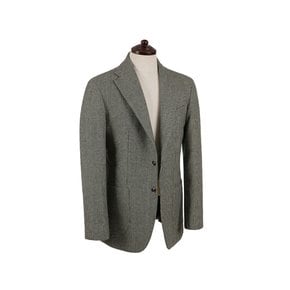 Hound tooth Check Wool Jacket (Brown)