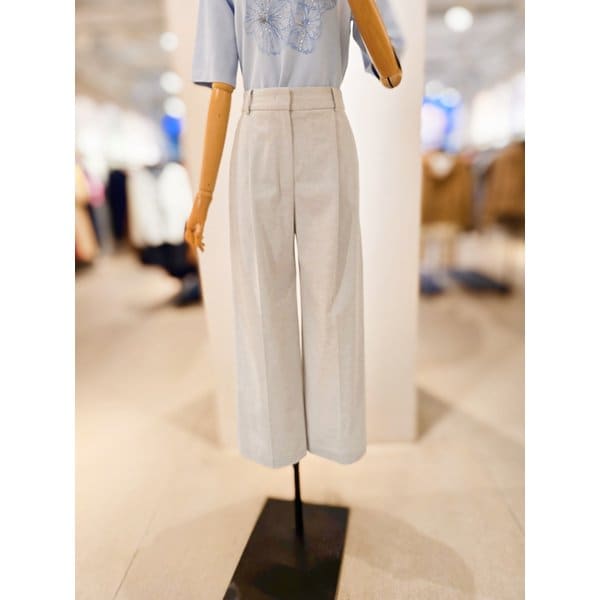 [파주점] [더아이잗컬렉션]린넨 텍스처 스트레이트 팬츠 CR4A0SL141