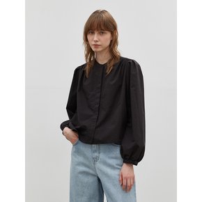 HELLA SHIRRING BLOUSE - Black