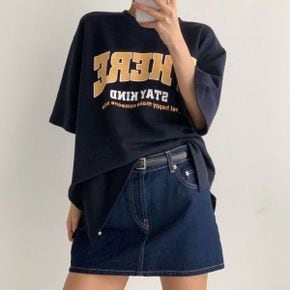 카인드레터링 라운드박스트임 반팔롱티셔츠 데일리 레이어드 오버핏 빅사이즈 .._P417103886