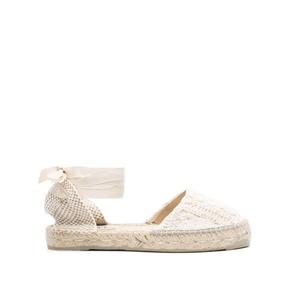 [해외배송] 24 S/S G03P0NATURAL 플랫슈즈 VALENCIANA CROCHET 코튼 에스파듀 B0711124575