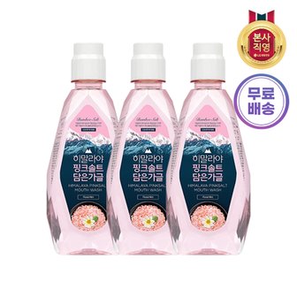 엘지생활건강 히말라야 핑크솔트 가글 플로럴민트향 320ml X 3개