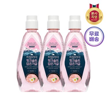 엘지생활건강 히말라야 핑크솔트 가글 플로럴민트향 320ml X 3개