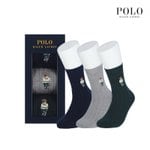 POLO  폴로 신사 크리켓 베어자수 3족선물세트 RL33225S