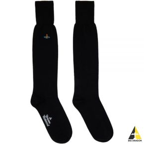 비비안웨스트우드 UNI COLOUR PLAIN KNEE HIGH SOCKS (81040002 K001D N401)