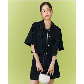 (24 S/S ) (SET-아우터) 배색 스티치 투포켓 자켓 AQ2WJ571[34395011]