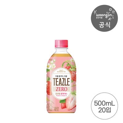 티즐 제로 500ml 20입 6종 (자몽블랙티/피치우롱티/유자그린티/피치얼그레이/라임민트티/딸기루이보스)