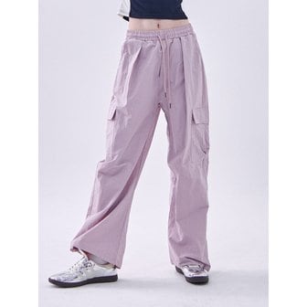 썸플레이스 Pocket Cargo Nylon Two-Way String Banding Pants [Pink]