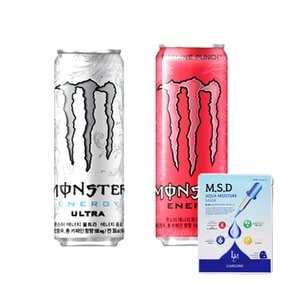 몬스터 울트라 파이프라인펀치 355ml 2종 각12입 총24입 MSD마스크팩