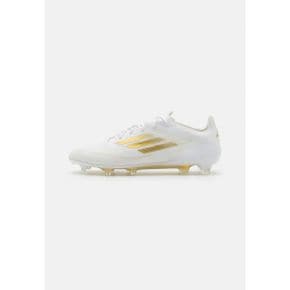 5140958 Adidas F50 ELITE FIRM GROUND - Moulded stud football boots footwear white/gold met