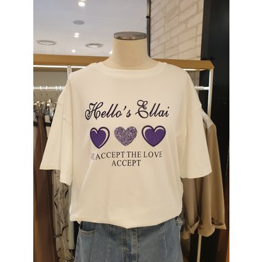 파프리카 하트반발티셔츠   SK2TS415